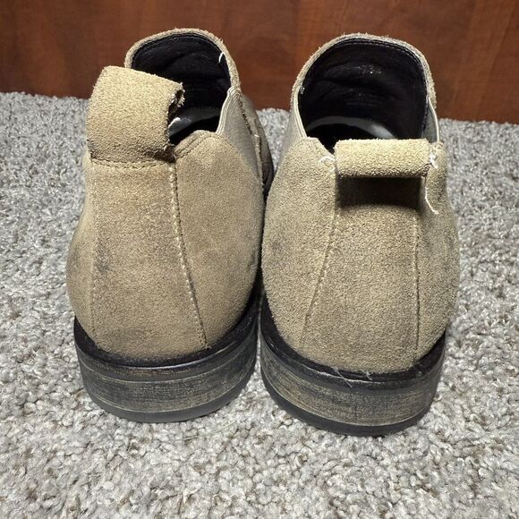 Aston Grey Chelsea Collection Ankle Boots Brown Leather Suede Square Toe Sz 9 main image 5